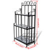 Plant Stand Plant Display Black White Mosaic Pattern