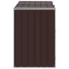 vidaXL Wheelie Bin Storage for Double Bins Brown 144x81x113 cm Steel