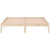 vidaXL Bed Frame without Mattress 152x203 cm Solid Wood Pine Queen