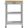 vidaXL Kitchen Trolley MONZA 60x40x90 cm Solid Wood Pine
