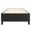 vidaXL Bed Frame without Mattress Black Twin Faux Leather (US Only)