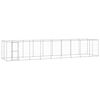 vidaXL Outdoor Dog Kennel Galvanised Steel 21,78 m&sup2;