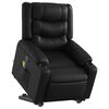 vidaXL Stand up Massage Recliner Chair Black Faux Leather