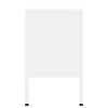 vidaXL TV Cabinet White 105x35x50 cm Steel