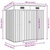 vidaXL Garden Shed Green Metal