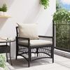 vidaXL Garden Chair Black 60 x 70 x 78cm Poly Rattan