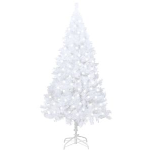 vidaXL Artificial Pre-lit Christmas Tree with Thick Branches White 120 cm