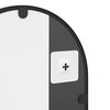 vidaXL Wall Mirror Black 30x60 cm Arch Iron