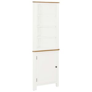 vidaXL Corner Cabinet 59x36x180 cm Solid Oak Wood