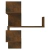 vidaXL Wall Corner Shelves 2 pcs Smoked Oak 40x40x50 cm Engineered Wood