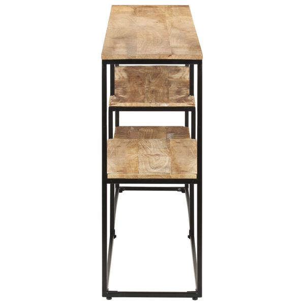 vidaXL Sideboard 150x30x75 cm Rough Mango Wood