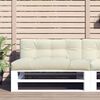 vidaXL Pallet Cushion Cream 120x40x12 cm Fabric