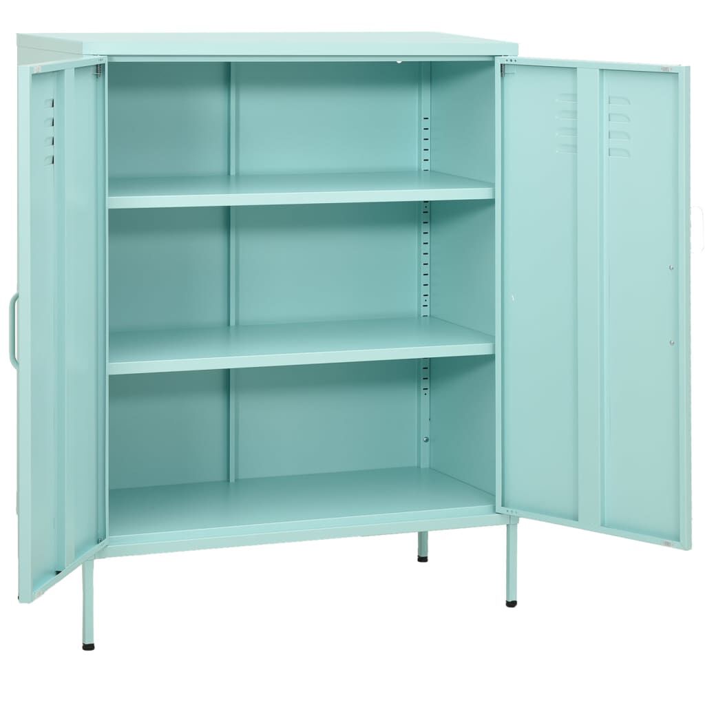 vidaXL Storage Cabinet Mint 80x35x101.5 cm Steel
