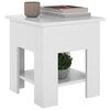 vidaXL Coffee Table High Gloss White 40x40x42 cm Engineered Wood