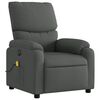 vidaXL Electric Massage Recliner Chair Dark Grey Fabric