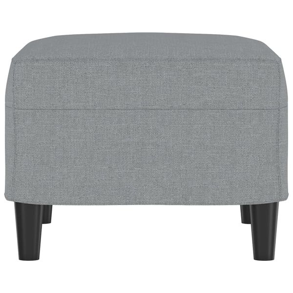 vidaXL Footstool Light Grey 60x50x41 cm Fabric