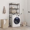 vidaXL Washing Machine Shelf Smoked Oak 67x25x163 cm Engineered Wood