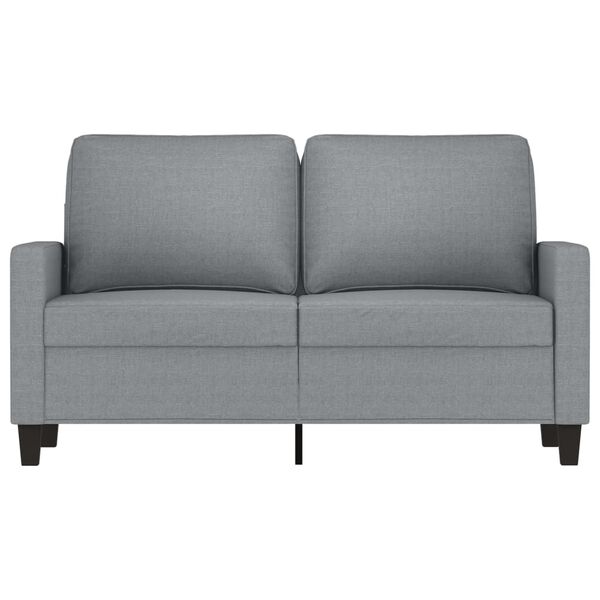 vidaXL 2-Seater Sofa Light Grey 120 cm Fabric