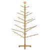 vidaXL Wooden Christmas Tree with Stand Brown 150 cm Solid pine wood