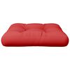 vidaXL Pallet Cushion Red 60x60x12 cm Fabric