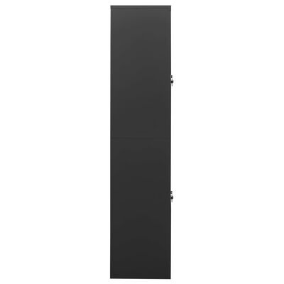 vidaXL Office Cabinet Anthracite 90x40x180 cm Steel