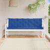 vidaXL Garden Bench Cushions 2pcs Blue 180x50x7cm Oxford Fabric