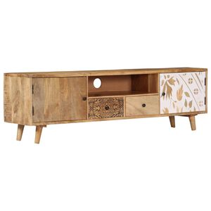 vidaXL TV Cabinet 140x30x40 cm Solid Mango Wood