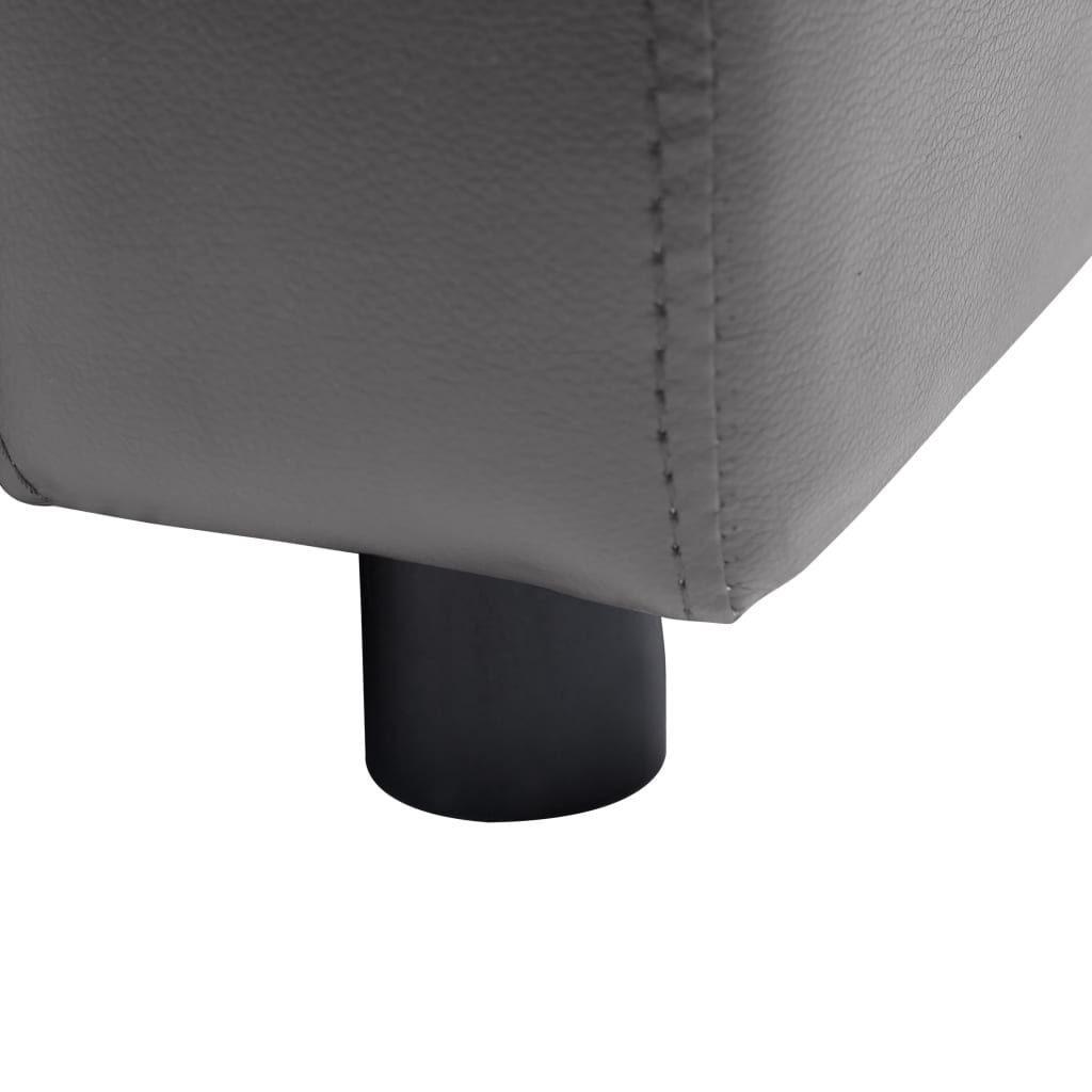 vidaXL Dog Sofa Grey 80x50x40 cm Faux Leather