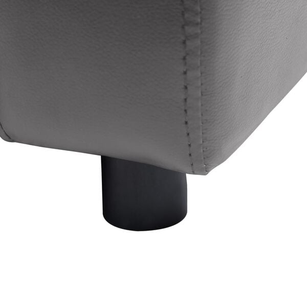 vidaXL Dog Sofa Grey 80x50x40 cm Faux Leather