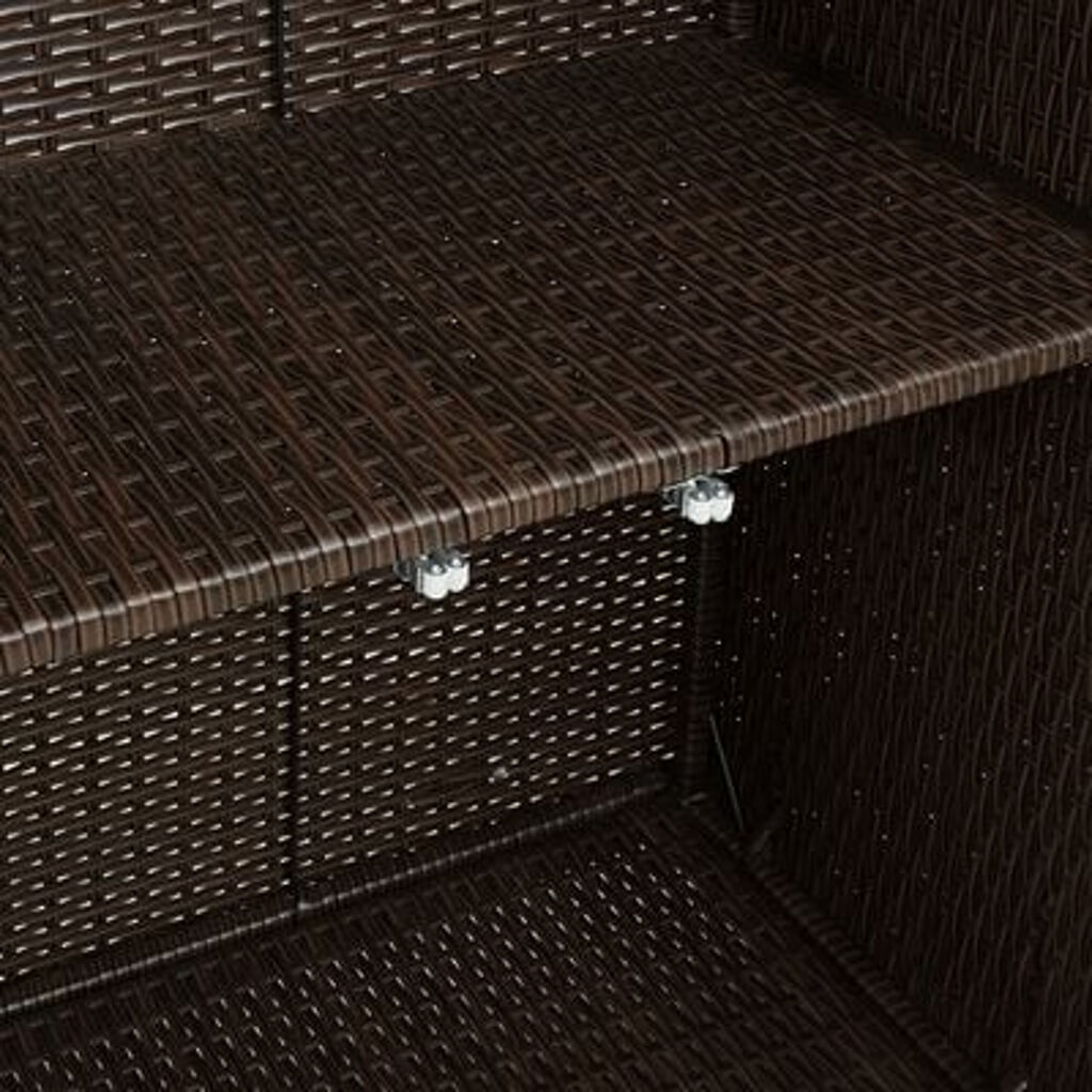 vidaXL Storage Cabinet Brown 100x36x102 cm Rattan