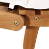 vidaXL Sun Loungers with Cushions 2 pcs Cream White Solid Wood Acacia