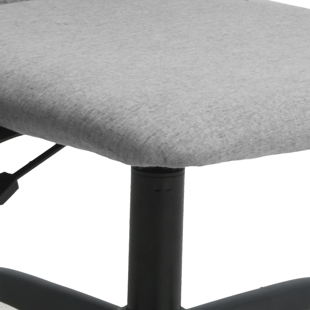 vidaXL Office Chair Light Grey Fabric