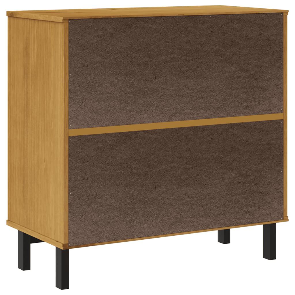 vidaXL Drawer Cabinet FLAM 80x40x80 cm Solid Wood Pine