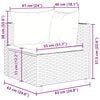 vidaXL 6 Piece Garden Lounge Set with Cushions Grey Poly Rattan