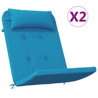 vidaXL Adirondack Chair Cushions 2 pcs Light Blue Oxford Fabric