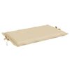 vidaXL Sun Lounger Cushion Beige 186x58x4cm Oxford Fabric