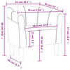vidaXL Tub Chair Wine Red Fabric