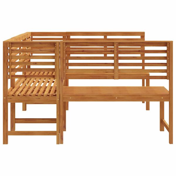 vidaXL Garden Bench Set 5 pcs Brown Solid acacia wood