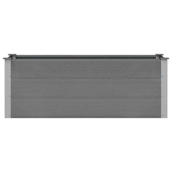 vidaXL Garden Raised Bed WPC 150x50x54 cm Grey