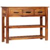 vidaXL Sideboard with 3 Drawers 110x30x80 cm Solid Acacia Wood