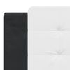 vidaXL Headboard Cushion "Zadar" White and Black 183 cm King Faux Leather