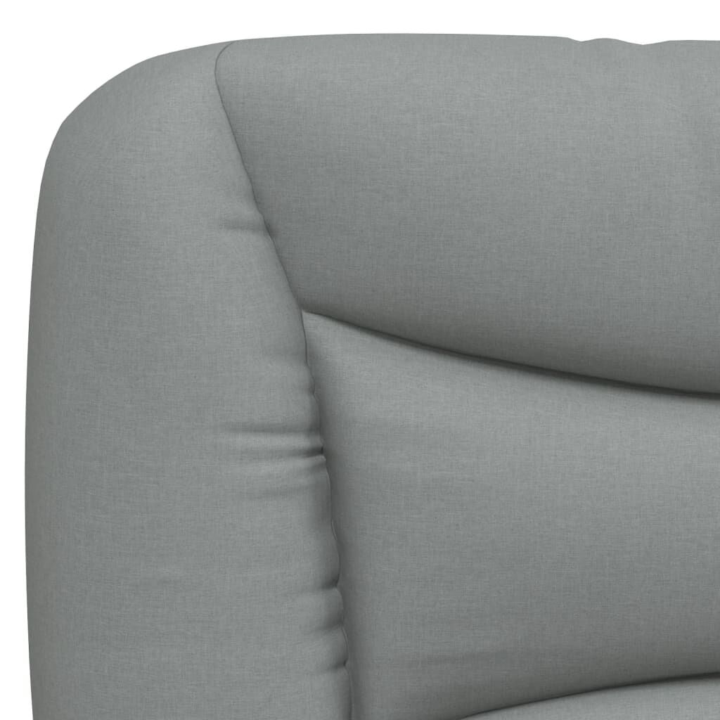 vidaXL Headboard Cushion "Hvar" Light Grey 100 cm Fabric