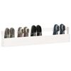 vidaXL Wall-mounted Shoe Racks 2 pcs White 110x9x23 cm Solid Wood Pine