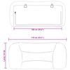 vidaXL Headboard Cushion "Hvar" Light Grey 100 cm Fabric