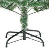 vidaXL Artificial Christmas Tree with Flocked Snow Green 120 cm