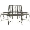 vidaXL Tree benches 1-Seater &Oslash; 160 x 89 cm Steel
