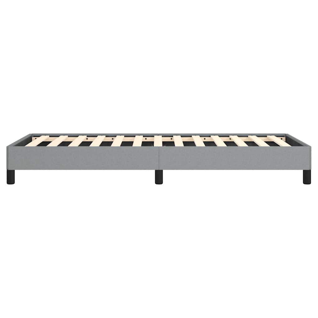 vidaXL Bed Frame without Mattress Light Grey 100x190 cm Twin Fabric