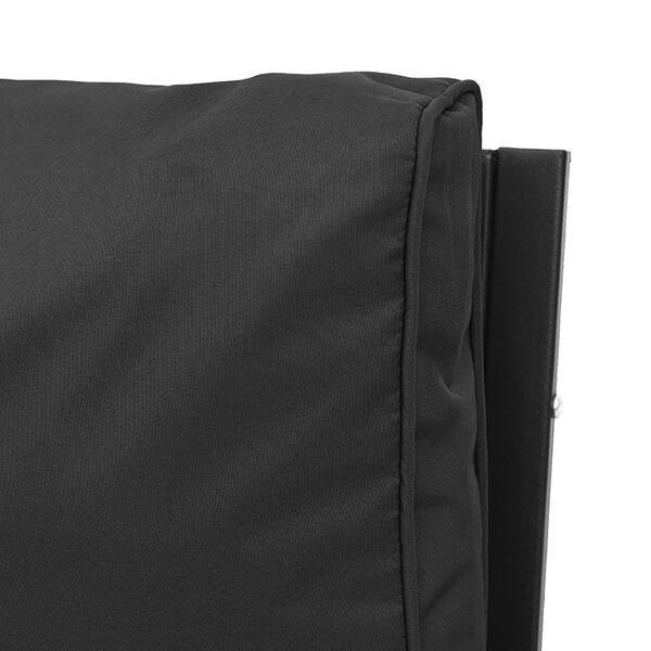vidaXL Garden Chair with Grey Cushions 76x76x79 cm Steel