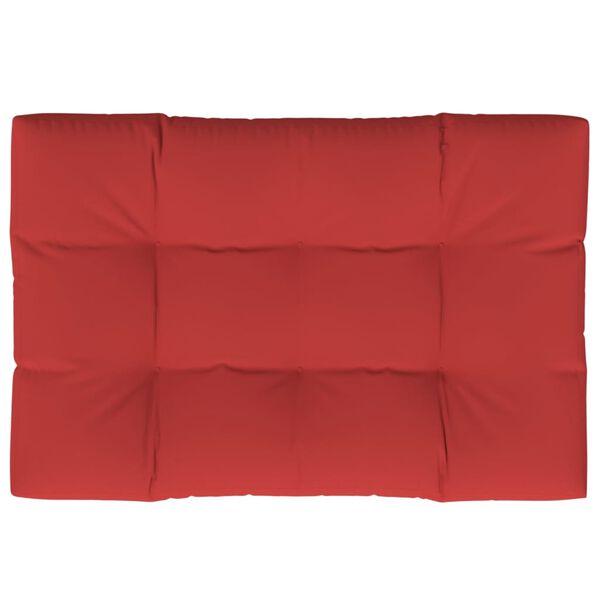 vidaXL Pallet Cushion Red 120x80x12 cm Fabric