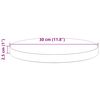 vidaXL Table Top White Ø30x2.5 cm Solid Wood Pine